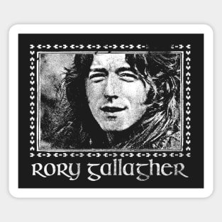 Rory Gallagher /// Faded Vintage Style Fan Design Sticker